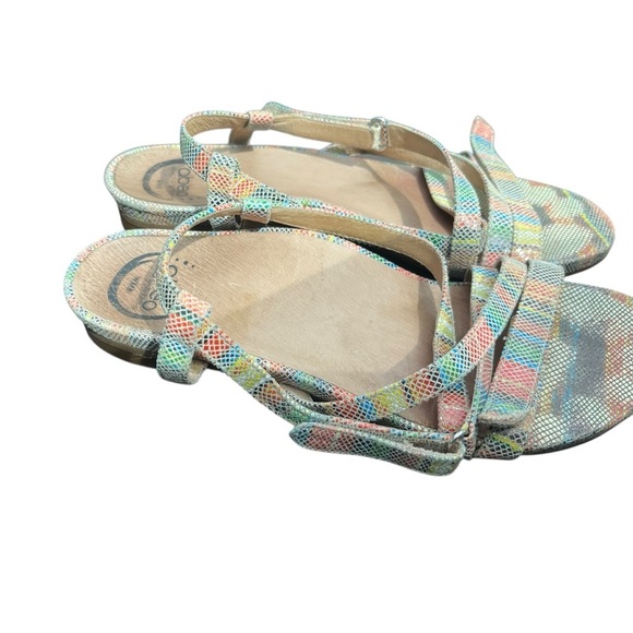 Abeo multicolor strappy sandals size 8 bio system orthotic comfort like new - Picture 4 of 6